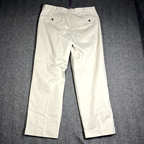 Brooks Brothers Mens Elliot Advantage Chino khaki pants 37x30 Office Career - Picture 2 of 10